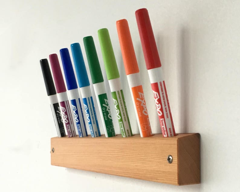 Dry Erase Marker Holder Wall Mount Office Whiteboard Pen Etsy