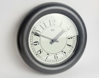 Vintage BINO Wall Clock: 1980s Italian Minimalist Design