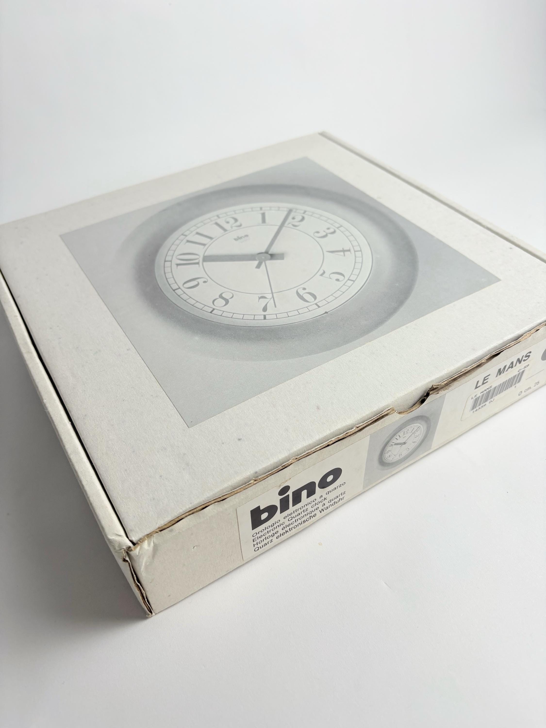 ヴィンテージ BINO 壁掛け時計：1980年代のイタリアンミニマリスト