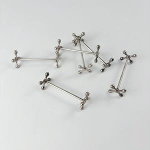 Vintage WMF Art Deco Knife Rests – Set of 6 Silver-Plated Cutlery Holders – 1930s German Tableware – Jacks Style Design