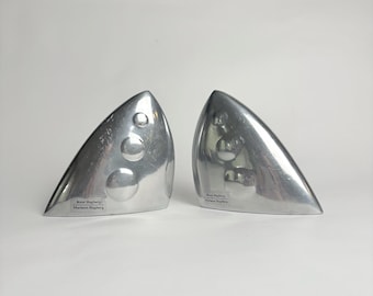 Vintage IKEA Cast Aluminium Sculptures – 1990s Knut & Marianne Hagberg Design – Modernist Metal Decor