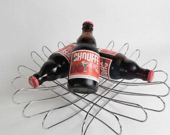 Bent Steel Wire Fruit Bowl: Space Age Modern Centerpiece