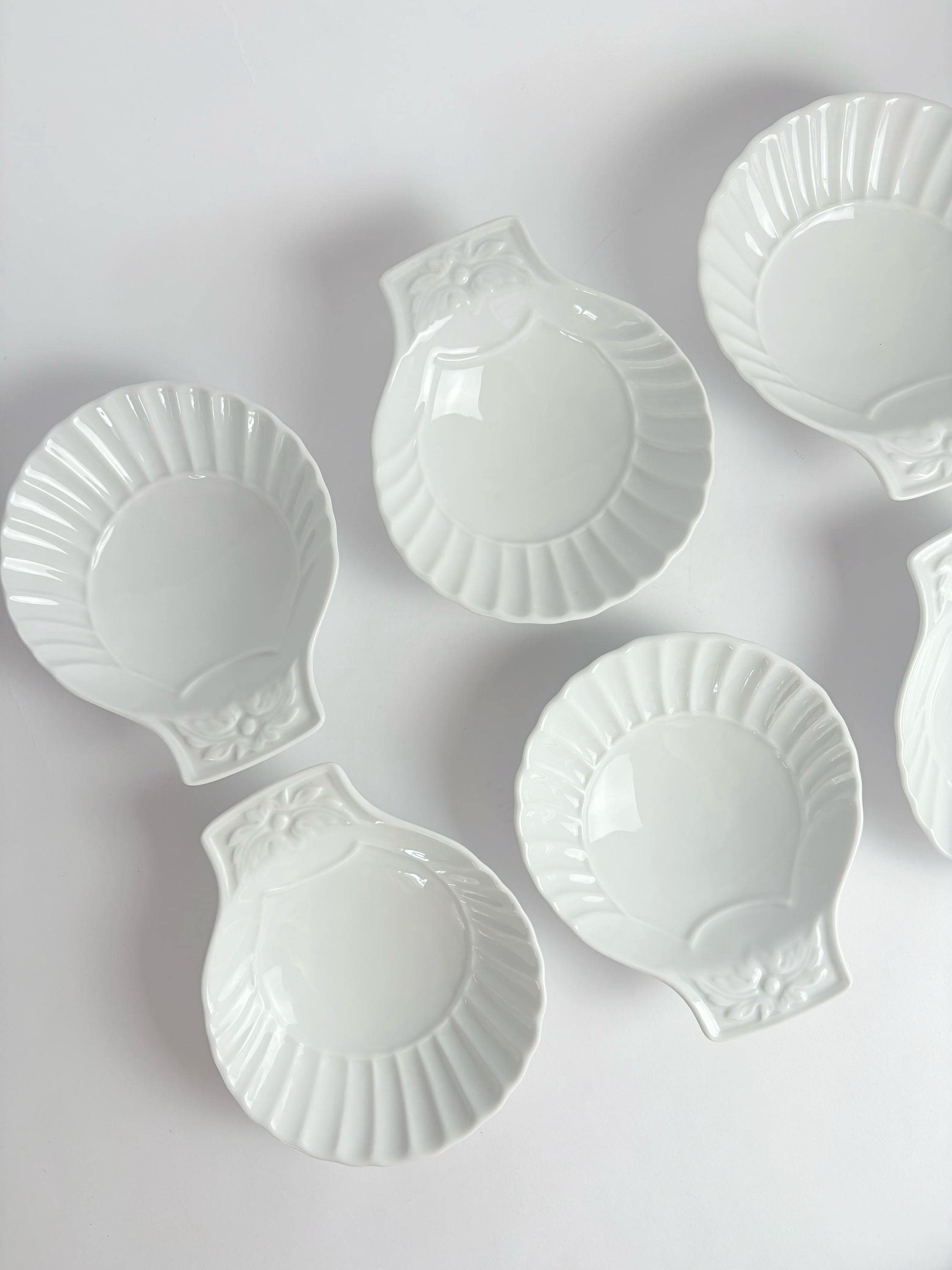 6 Coquilles Saint-Jacques En Pyrex - 3 X 13,5 X 12 Cm - Transparentes, Comme Neuves