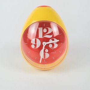 Rare Space Age Egg-Shaped Alarm Clock – Staiger, West Germany, 1970s Retro Mid Century Modern