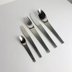 Carl Auböck LUNIK 2060 Bestickset, Morinox Austria Mid Century Modern Bestick