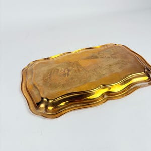 mid century brass dish for keys and rings