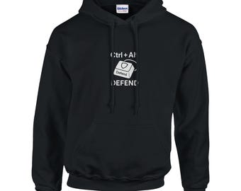 CTRL + ALT + DEFEND // Heavy Blend Pullover Hoodie