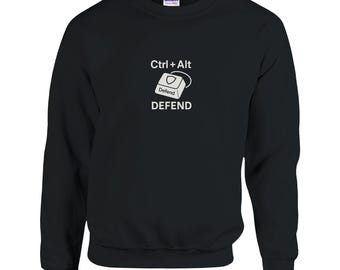 CTRL + ALT + DEFEND // Classic Unisex Crewneck Sweatshirt