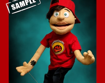 Custom full body boy rod puppet Custom handmade Puppet  custom puppets puppet maker full body