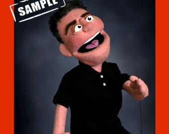 Custom made Puppet, Professional Puppets, Hand made puppet, half body puppet, military man puppet
