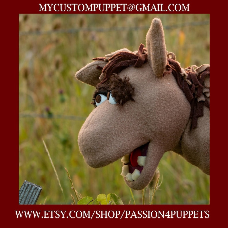 Custom Puppet Portrait Muppet Puppet Custom Look Alike Horse Puppet ...
