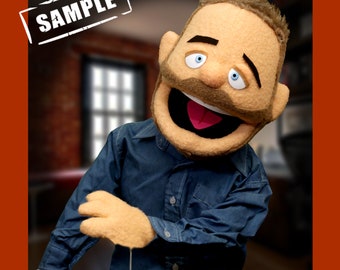 Custom Puppet Portrait Muppet puppet custom Look alike muppet puppet