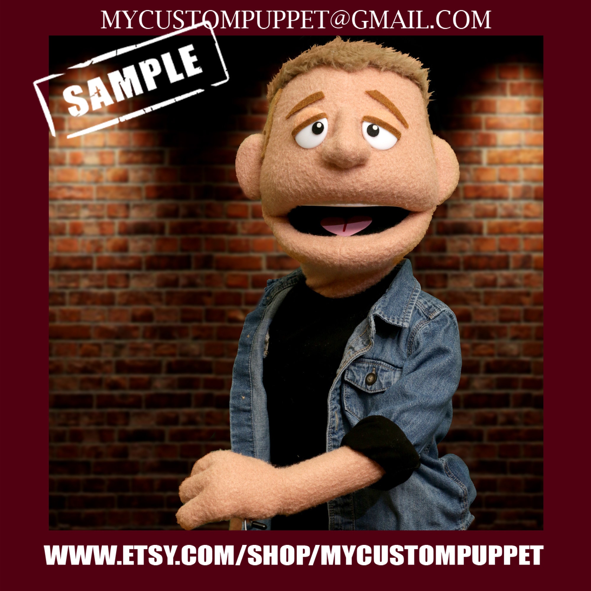 Custom Puppet Portrait Muppet Puppet Custom Look Alike Muppet