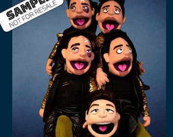 Custom made puppet, Custom puppets, muppet for sale, puppets, puppets, puppet patterns, make a puppet, lookalike puppet pop star panic