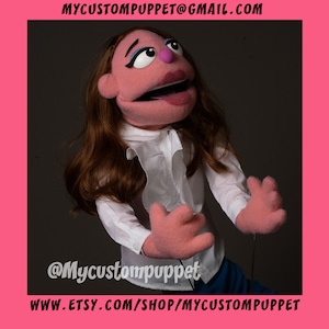 Custom Professional Female Puppet Rod Hand Puppet From Your Design or ...