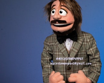 custom Man puppet custom made puppets muppet professional Custom Professional lookalike puppet look a like puppet