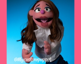 Benutzerdefinierte professionelle weibliche Puppet Stab Handpuppe nach Ihrem oder unserem Design! benutzerdefinierte Puppen, Profipuppen, Porträtpuppen, Puppen,
