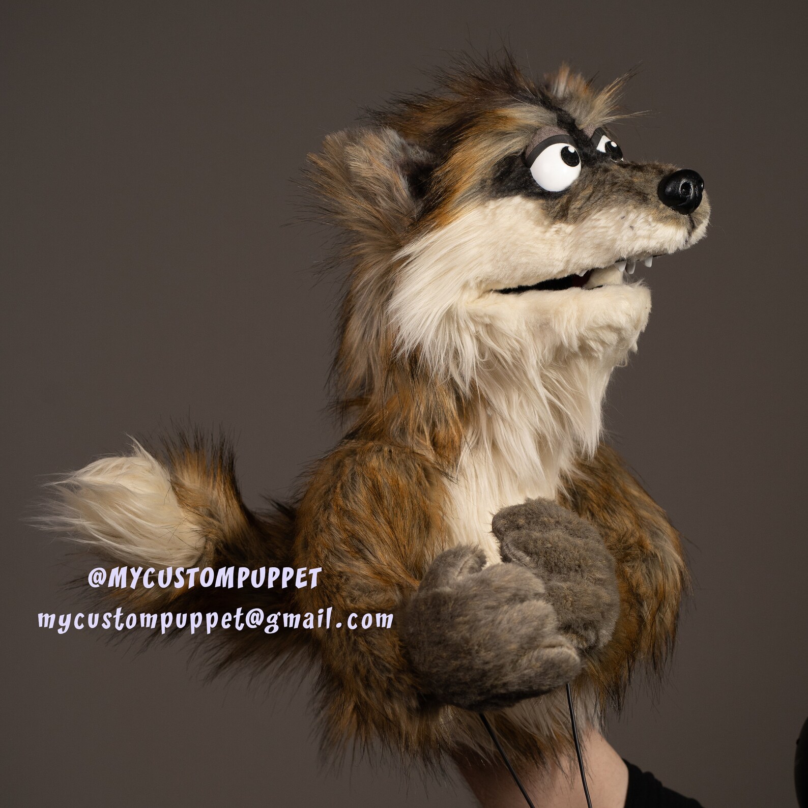 Custom Professional Animal Puppet Muppet, Wolf Puppet Custom Made ...