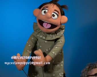 Custom made baby portrait muppet professional rod custom made puppet