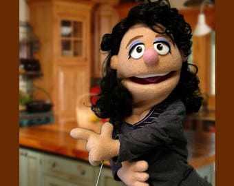 Custom Professional Rod Hand Puppet in Antron Fleece From Your Design or Ours! custom puppets , pro puppets , portrait puppets ,