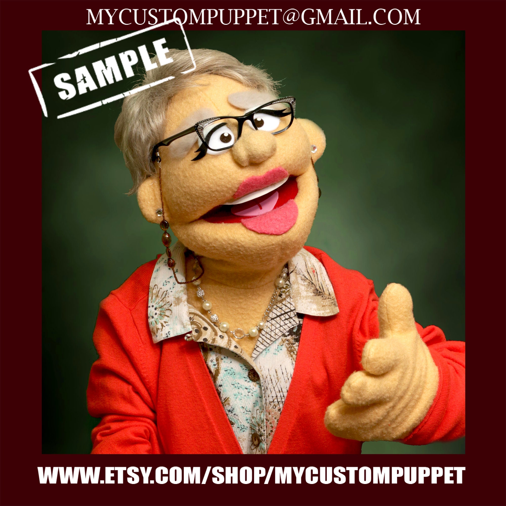 Muppet Pattern Custom Custom Made Glove Puppet Custom Puppets, Muppet for Sale, Puppets ...