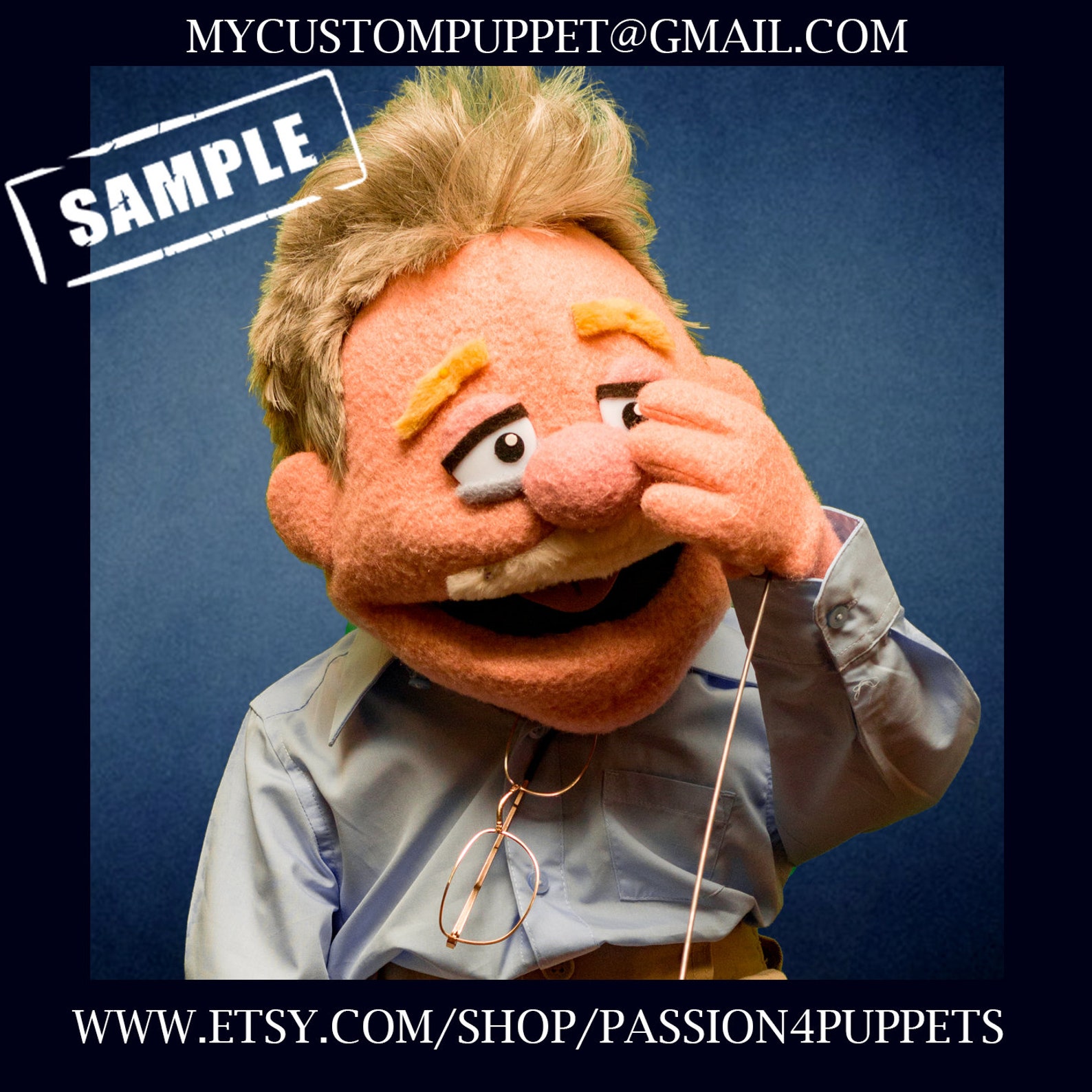 Custom Professional Muppet Type Puppet Your Design or Ours Portrait ...