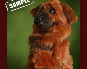 Custom pet portrait DOG puppet custom made puppets custom made muppet professional custom puppet pro puppet custom rod puppet