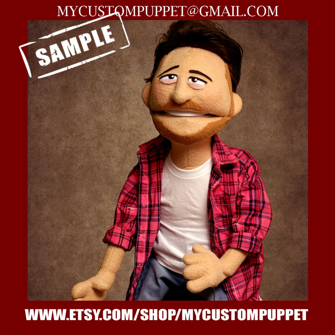 Male Puppet Maker Custom Made Puppet Custom Puppets Puppet Etsy