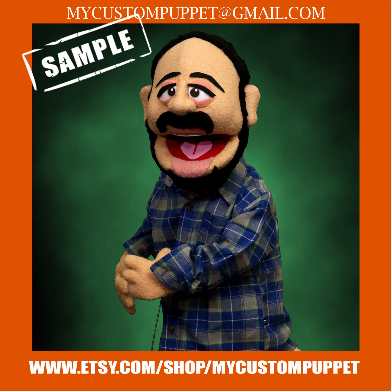 Custom Made Puppet Custom Made Puppets Custom Made Male Muppet Half ...
