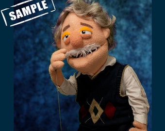 Custom Professional puppet " muppet type " Portrait Puppet  From Your Design , photo or Ours!