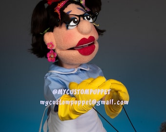 Sample of our custom made puppets, Hand made Professional Puppet and puppets Lady puppet