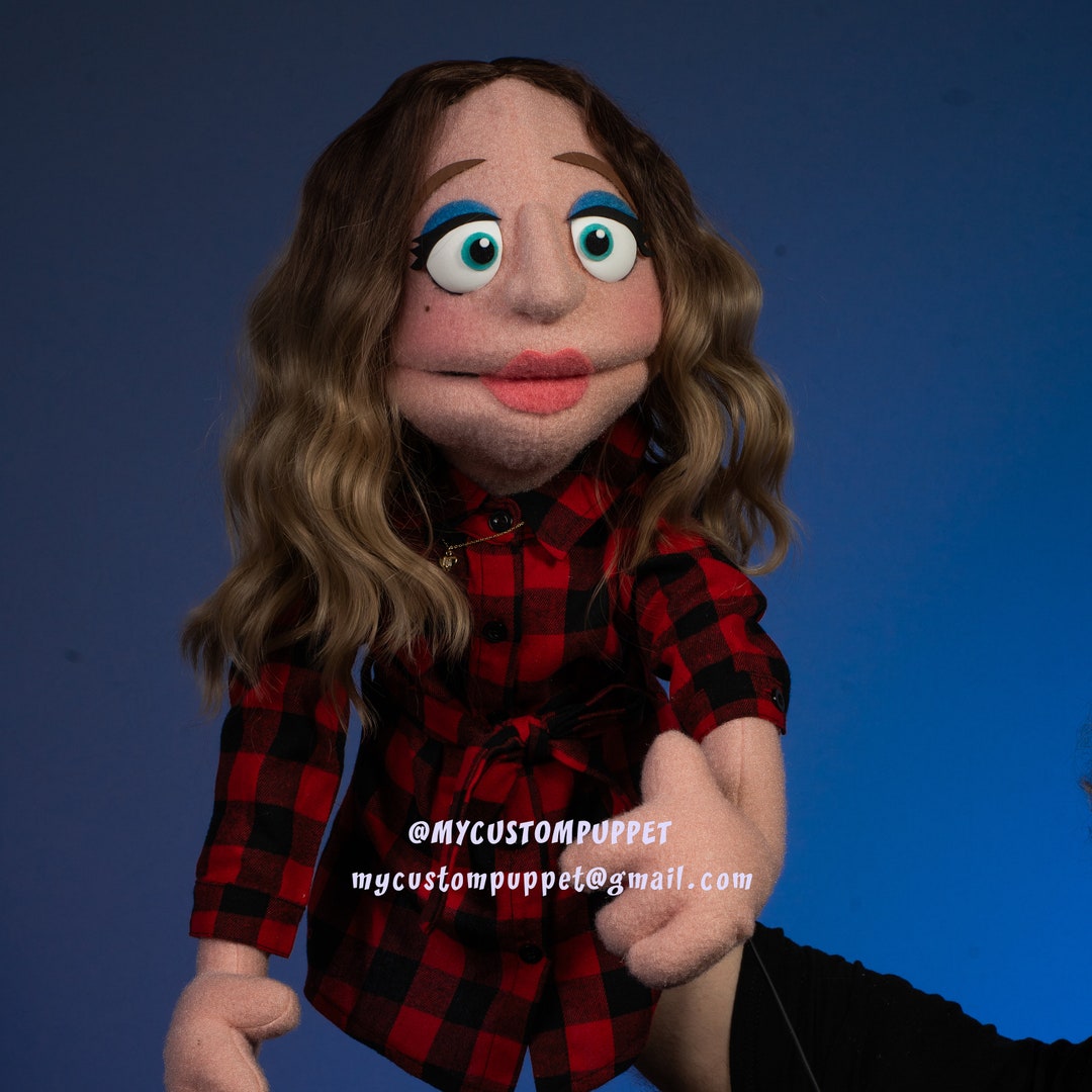Custom Made Lookalike Female Puppet Portrait Muppet Puppet Custom Made