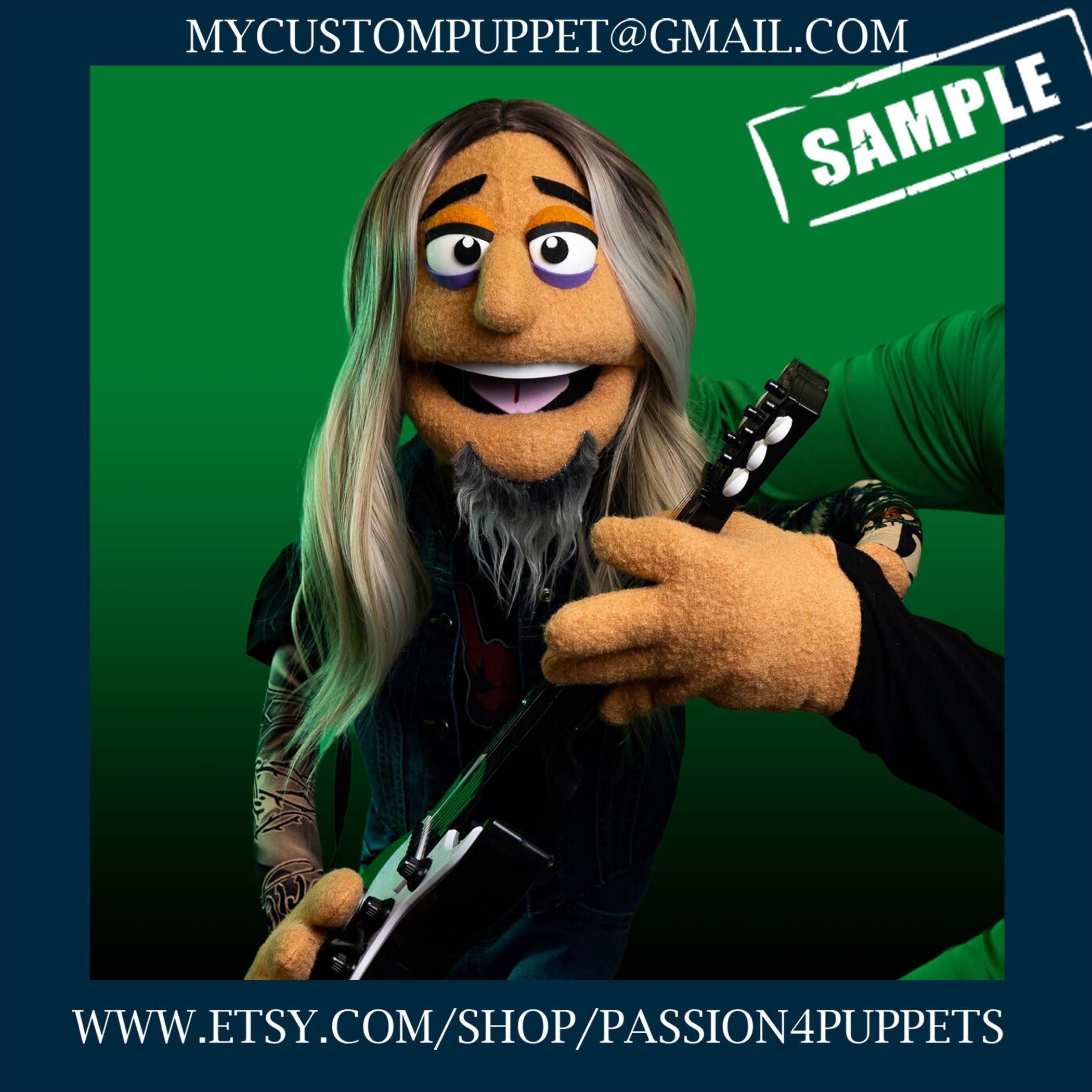 Custom Made Rock Star Look-a-like Professional Puppet, Custom Pro ...