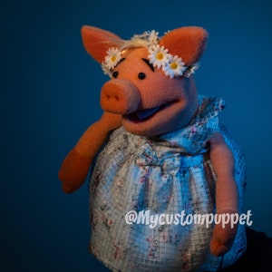 Custom made look princess puppet portrait Muppet Puppet custom made puppet