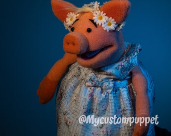 Custom made look princess puppet portrait Muppet Puppet custom made puppet