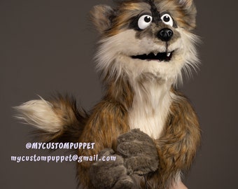 Custom professional animal puppet muppet, wolf puppet custom made puppets