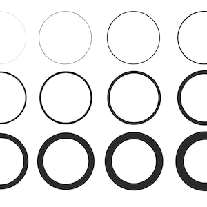 CIRCLE Frame SVG, Monogram Circle Frames, Circle Border svg, Cut files for cricut, Circle frame clipart. svg, dxf, ai, jpg, png | Round Svg