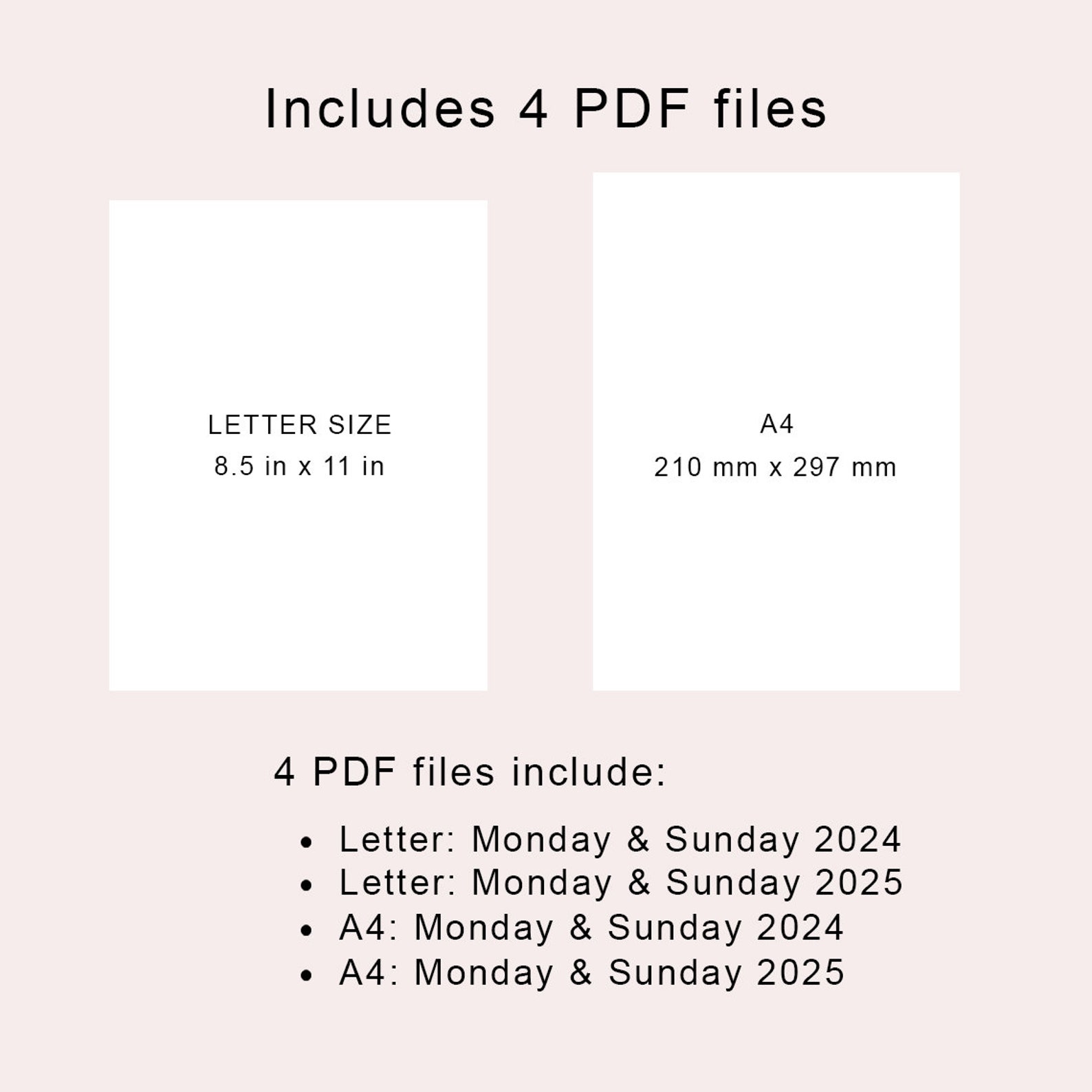  2024 & 2025 Kalender Druckbare 2024 2025 Vertikale Monatsplaner 