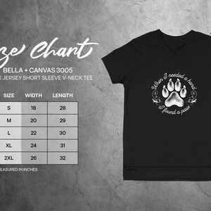 Paw Print V-Neck Tee: Animal Rescue Shirt, Pet Lover Gift image 2