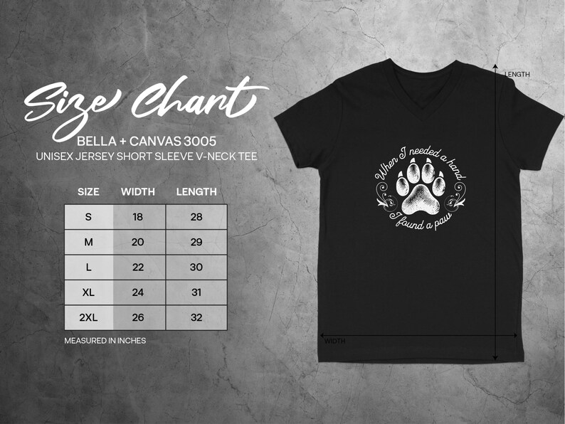 Paw Print V-Neck Tee: Animal Rescue Shirt, Pet Lover Gift image 2
