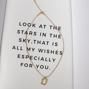 Collar de cadena de serpiente con letras del alfabeto personalizable: estilo inicial personalizado