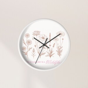 Blumen Wanduhr, Getrocknete Blumen Uhr, Blumen Uhr, hübsche Blumen Uhr, Geschenk Idee, Nachdenkliche Geschenkidee