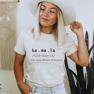 Kamala Shirt, Madam President Shirt, Democrat Tee, Election 2024 Shirt, Vote Democrat T-shirt, Colors Kamala Tee, Ka ma la T-shirt