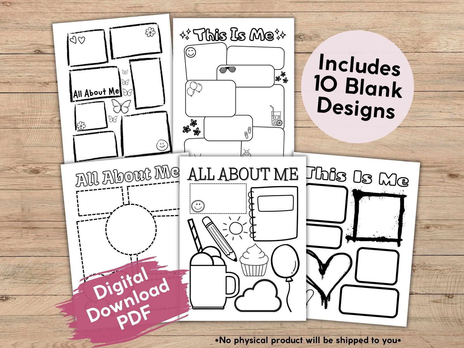Aboutme Printable Activity for Kids, Template Allabout Me Printable ...