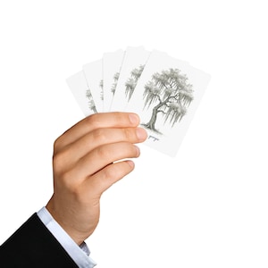 Naipes de Savannah, Georgia, baraja de póquer con diseño de árbol de musgo español, regalo de Southern Lowcountry, recuerdo de viaje único, juego de cartas de la ciudad de la anfitriona