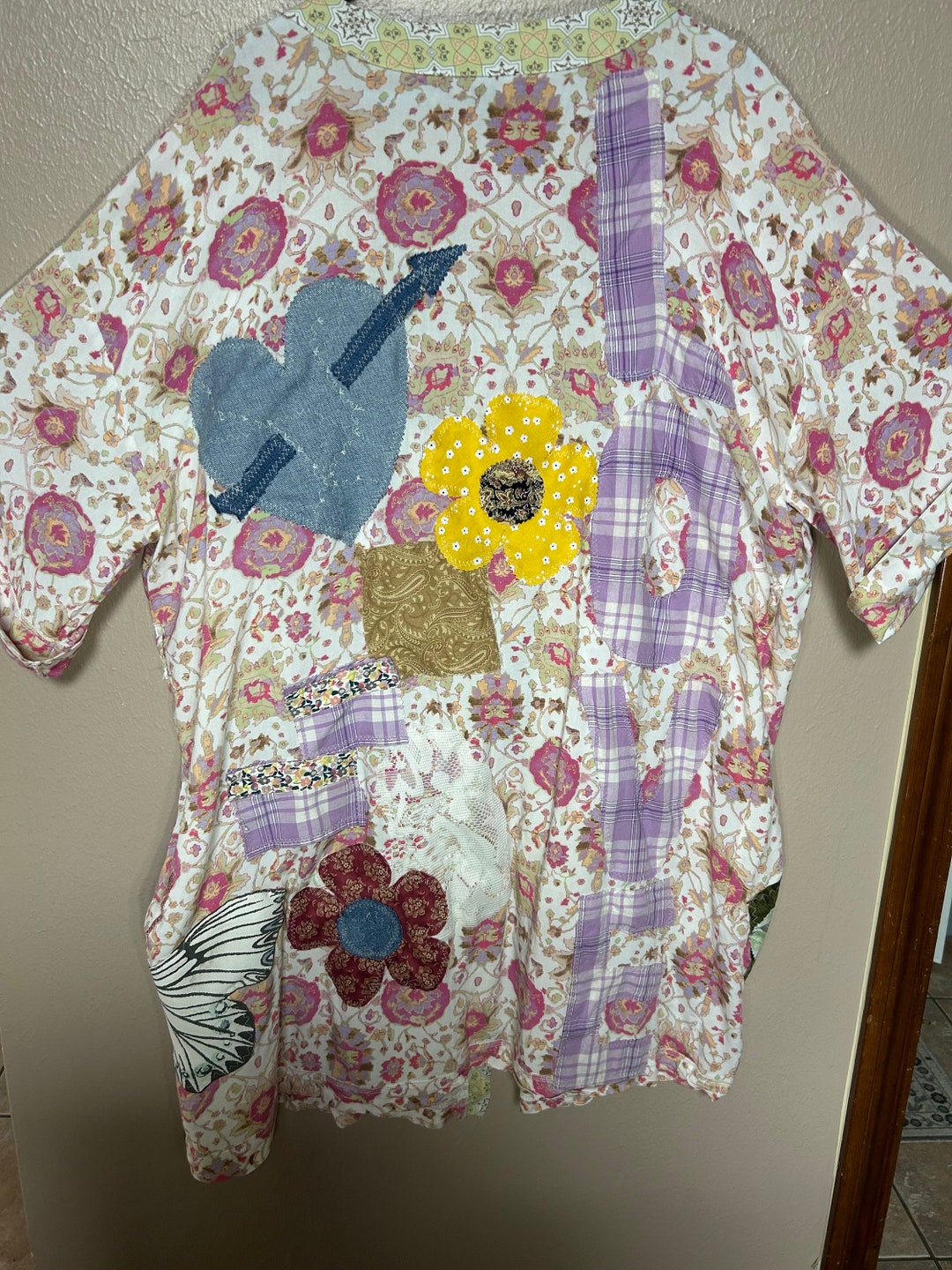 Boho Floral Patchwork Kimono