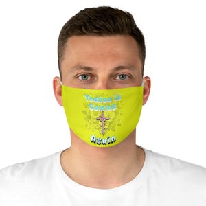 Yeshua Face Mask,Cross Face Mask,Jesus Face Mask,Cross Face Mask,Christian Women/Men Face Mask,Christian Face Mask,Reusable Mask,Church Mask