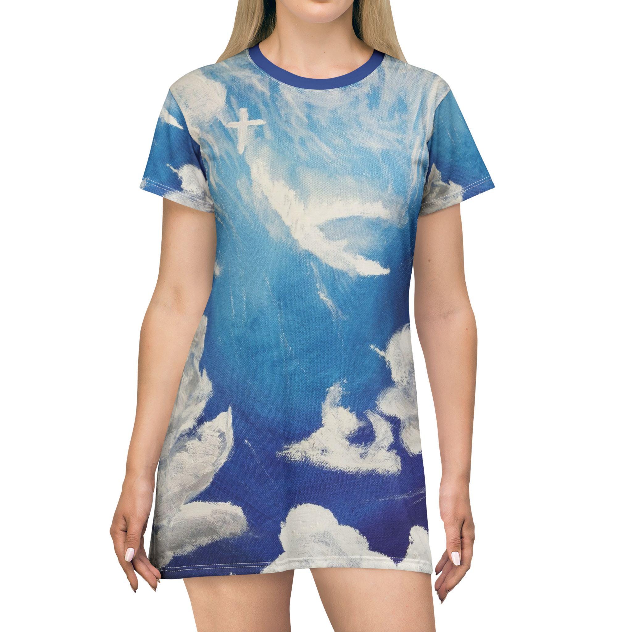 religion t shirt dress PLANET DRESS BLACK