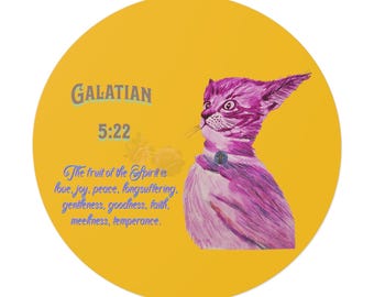 Christian Sticker,Jesus Sticker,Cross Sticker,Cat Sticker,Holy Spirit Fruit Galatian 5:22 Sticker,Holy Spirit Sticker,Christian Car Decal