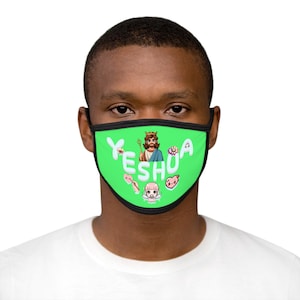 Yeshua Face Mask,Cross Face Mask,Christian Men/Women Face Mask,Reusable Face Mask,Jesus Face Mask,Church Face Mask,God Face Mask